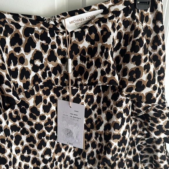 Michael Kors Collection Womens 100% Silk Ruffled Mini Skirt Made in Italy - Picture 4 of 8